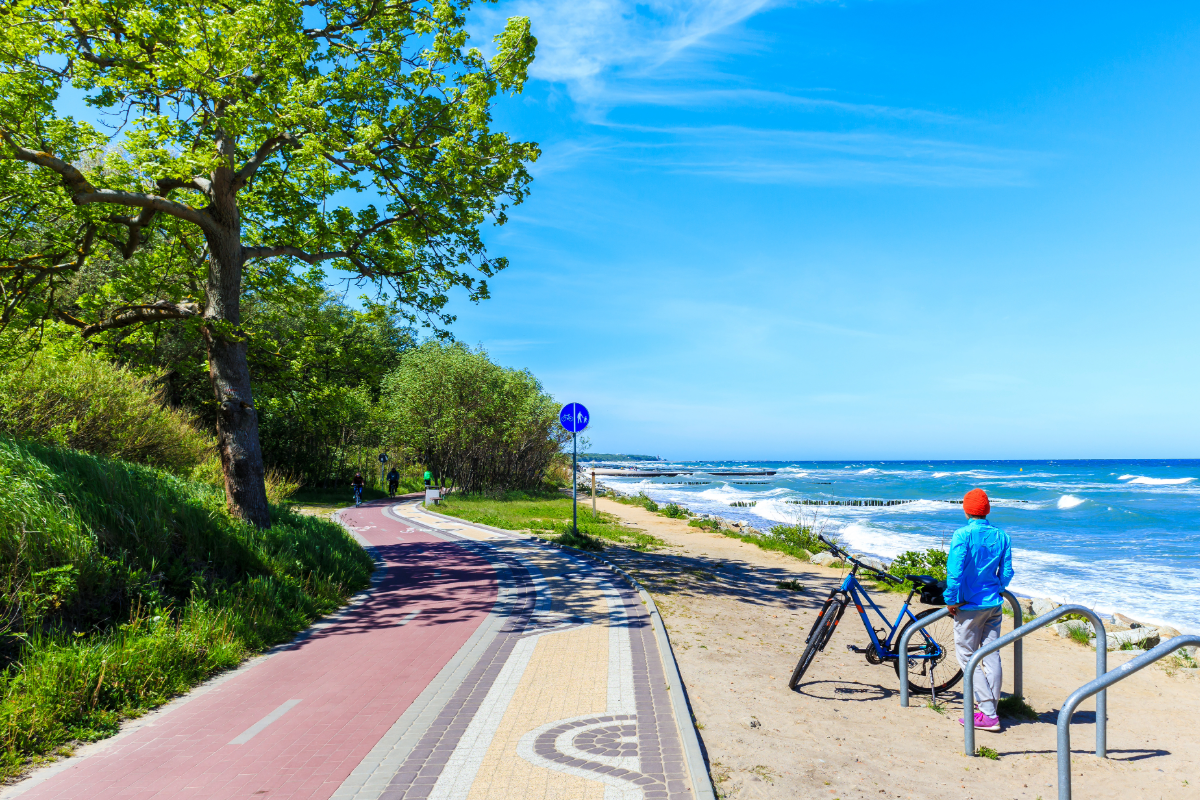 Trasa rowerowa morze